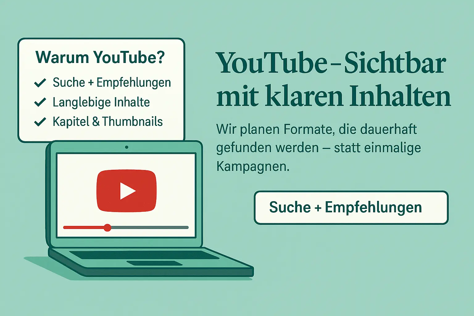 YouTube strategisch nutzen: klare Inhalte, saubere Struktur, starke Thumbnails.