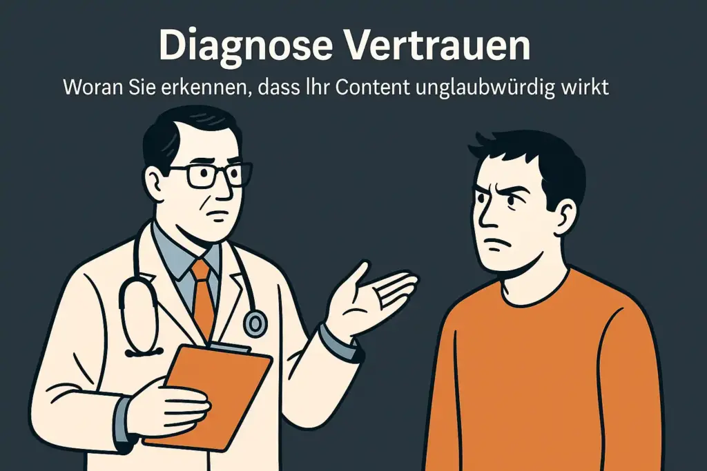 Diagnose Vertrauen- Woran Sie erkennen, dass Ihr Content unglaubwürdig wirkt