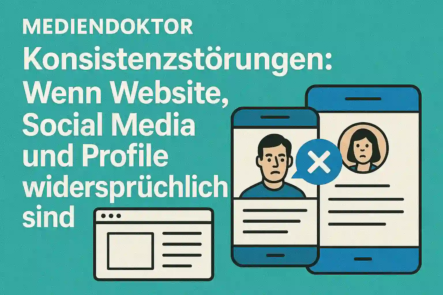 Konsistenzstörungen: Wenn Website, Social Media und Profile widersprüchlich sind – Mediendoktor