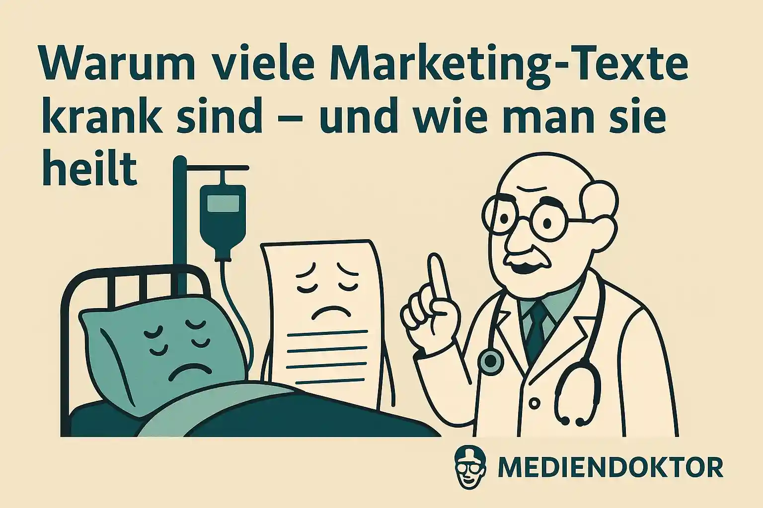 Warum viele Marketing-Texte krank sind – und wie man sie heilt – Mediendoktor